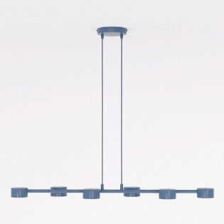Lampe de plafond Solvi Bleu (6 lumières)