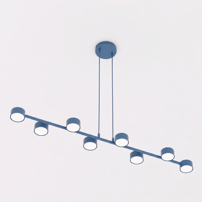 Lampe de plafond Solvi Bleu (8 lumières)
