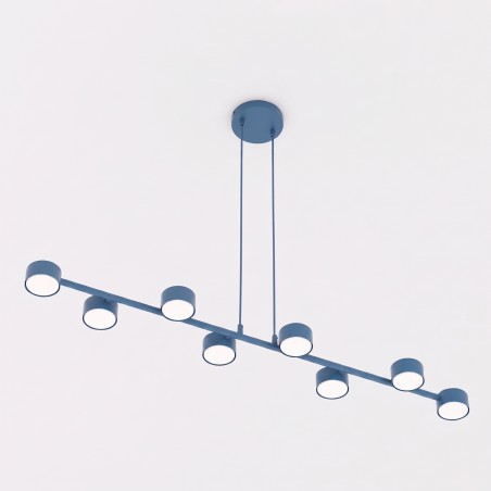 Lampe de plafond Solvi Bleu (8 lumières)