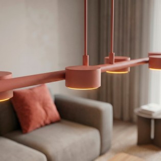 Lampe de plafond Solvi Coral (6 lumières)