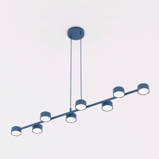 Lampe de plafond Solvi Bleu (8 lumières)