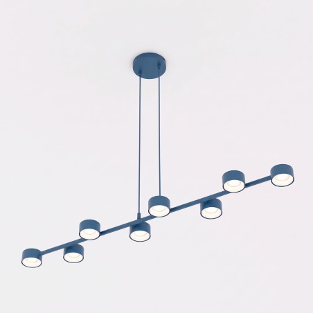 Lampe de plafond Solvi Bleu (8 lumières)