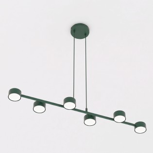 Lampe de plafond Solvi Vert Olive (6 lumières)