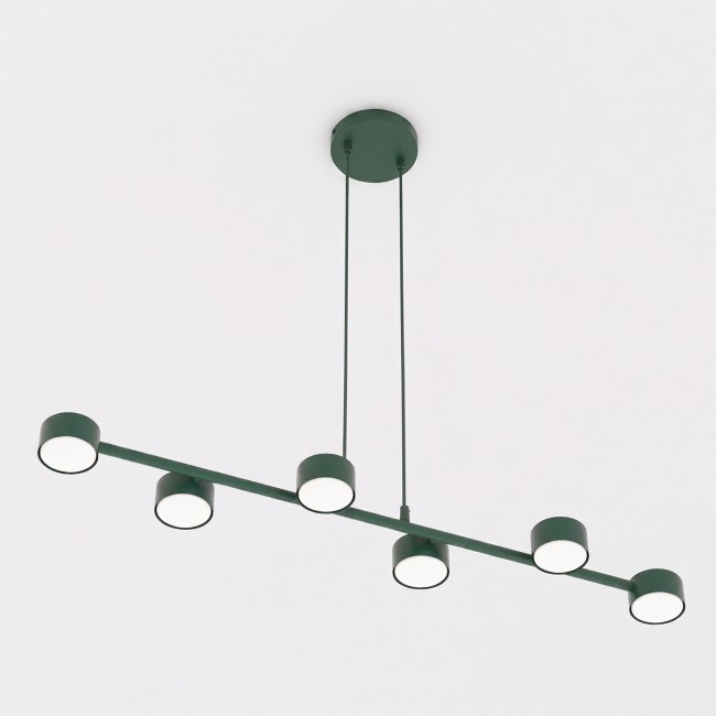 Lampe de plafond Solvi Vert Olive (6 lumières)