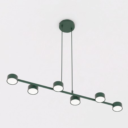 Lampe de plafond Solvi Vert Olive (6 lumières)