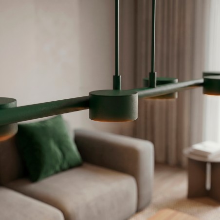 Lampe de plafond Solvi Vert Olive (6 lumières)
