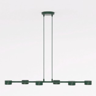 Lampe de plafond Solvi Vert Olive (6 lumières)