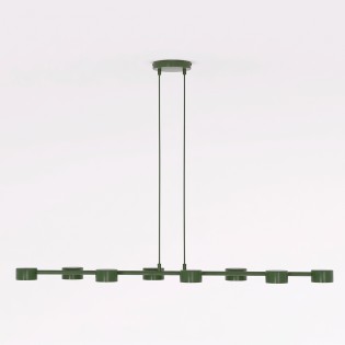 Lampe de plafond Solvi Vert Olive (8 lumières)