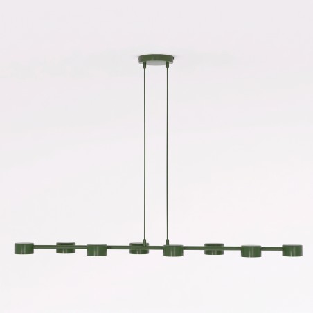 Lampe de plafond Solvi Vert Olive (8 lumières)