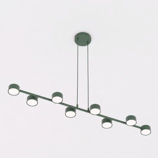 Lampe de plafond Solvi Vert Olive (8 lumières)
