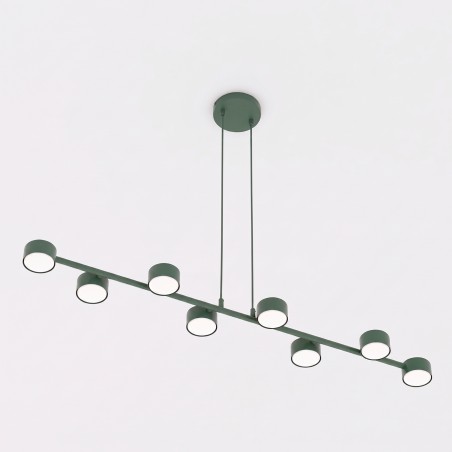 Lampe de plafond Solvi Vert Olive (8 lumières)