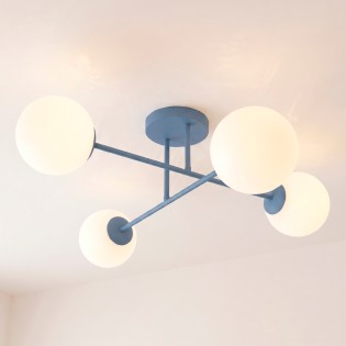 Plafonnier Nicolo Bleu (4 lumières)
