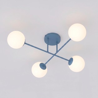 Plafonnier Nicolo Bleu (4 lumières)