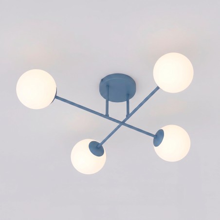 Plafonnier Nicolo Bleu (4 lumières)