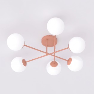 Plafonnier Nicolo Coral (6 lumières)