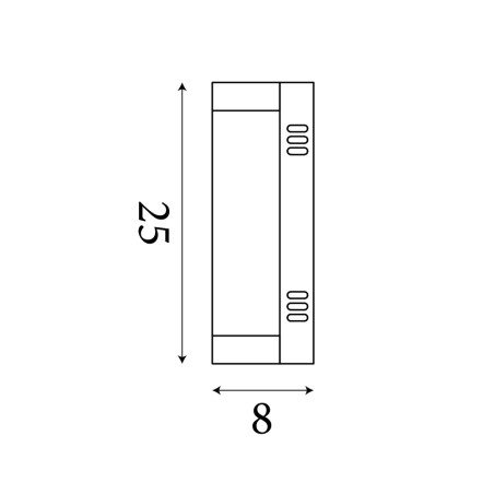 Applique murale salles de bains LED Nile (8W)
