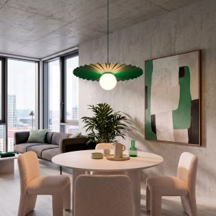 Lampe de plafond Drino Vert...