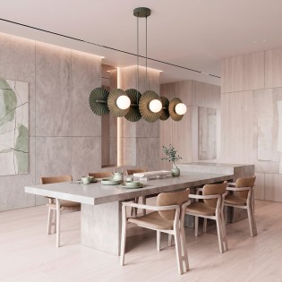 Lampe de plafond Drino Vert...