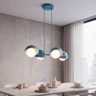 Lampe de plafond Nordessa Bleue (4 lumières)