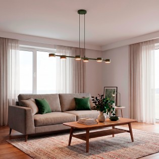 Lampe de plafond Solvi Vert...