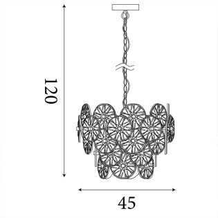 Lustre Wagon Wheel (5 lumieres)