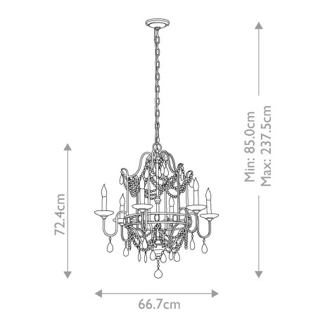 Lustre Gianna (6 Lumieres)