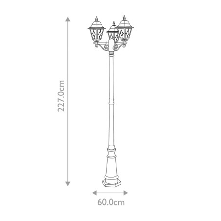 Lanterne pour exterieur Norfolk (3 lumieres)