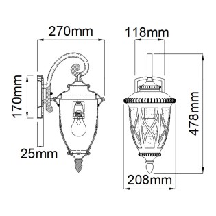 Applique Murale pour exterieur Admirals Cove M