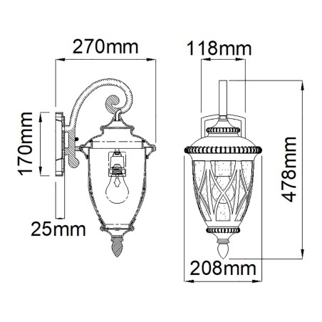 Applique Murale pour exterieur Admirals Cove M