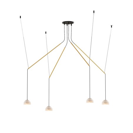 Suspension LED Absidiola Mini Albâtre Móvil (4x3.5W)