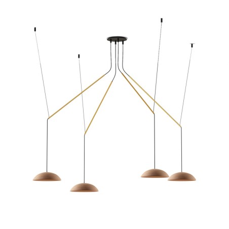 Suspension LED Absidiola Plate Móvil (4x3.5W)