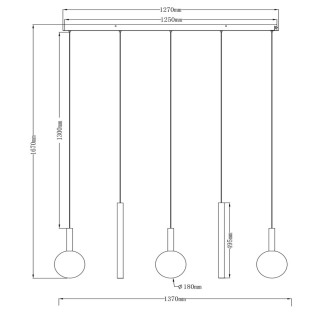 Suspension LED Jasmine CCT Dim (5x4W)
