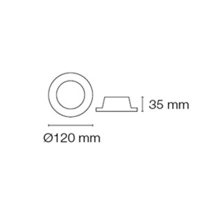 Encastrable LED Eye rond (7+7W)