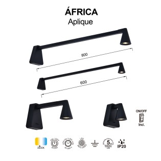 Aplique LED con interruptor Africa (5W)