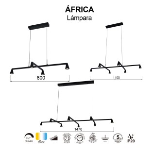 Lámpara de techo LED Africa (21W)