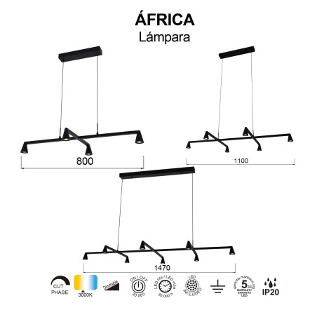 Lámpara de techo LED Africa (42W)