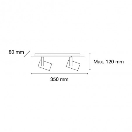 Regleta-Foco Oroel (2 X Gu10)