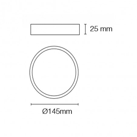 Downlight Superficie  Kaju Gris (16W. 1380Lm)