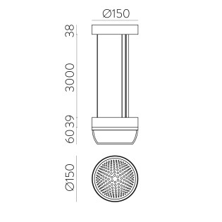 Lampe de plafond LED Pixel (10W)