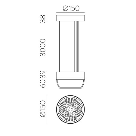 Lampe de plafond LED Pixel (10W)