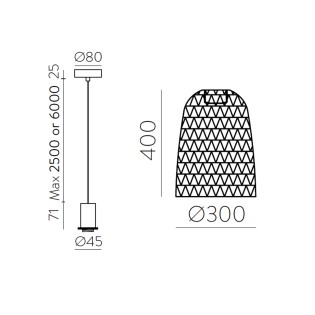 Lampe a suspension Evens 30