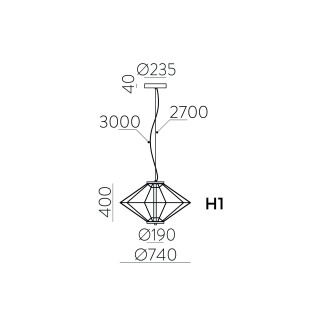 Lampe de plafond LED Totem (7W)