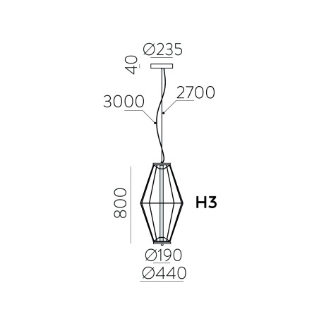 Lampe de plafond LED Totem (11.5W)