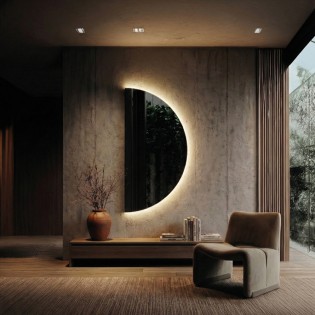 Miroir avec éclairage Led Clair (31W)