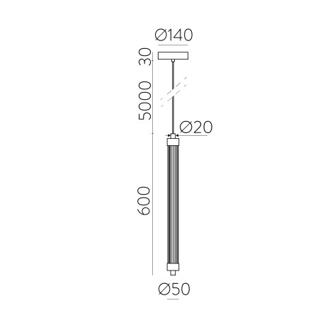 Lampe de plafond LED Lineo (11W)