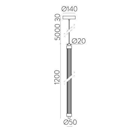 Lampe de plafond LED Lineo (22W)