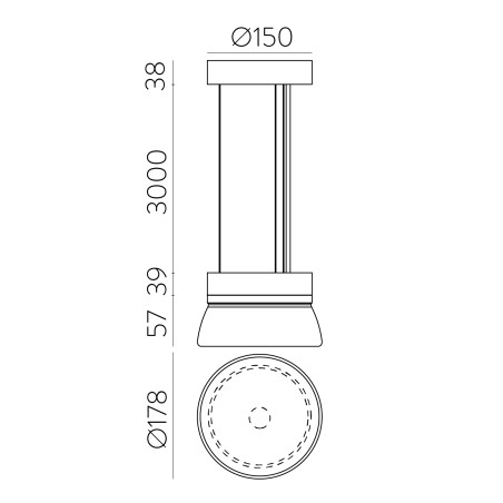 Lampe de plafond LED Trap (10W)