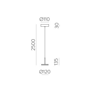 Lampe de plafond LED Corvus (7.5W)
