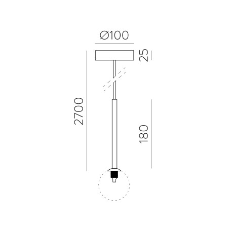 Lampe de plafond Doris