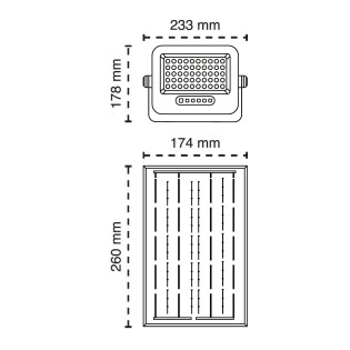Projecteur solaire LED Neo IP65 7CCT (100W)